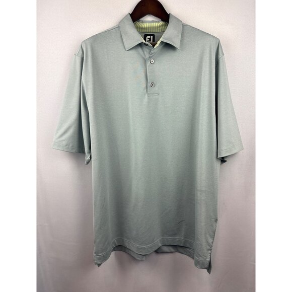 Men’s FootJoy XL Light Gray Polo Golf Shirt - Picture 1 of 6